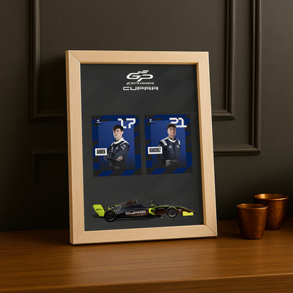 Cadre Photo GP Explorer Ander x Karchez – Monoplace Cupra | Édition Collector