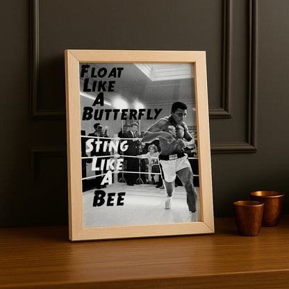 Cadre Photo Boxe - Muhammad Ali "Float Like a Butterfly"