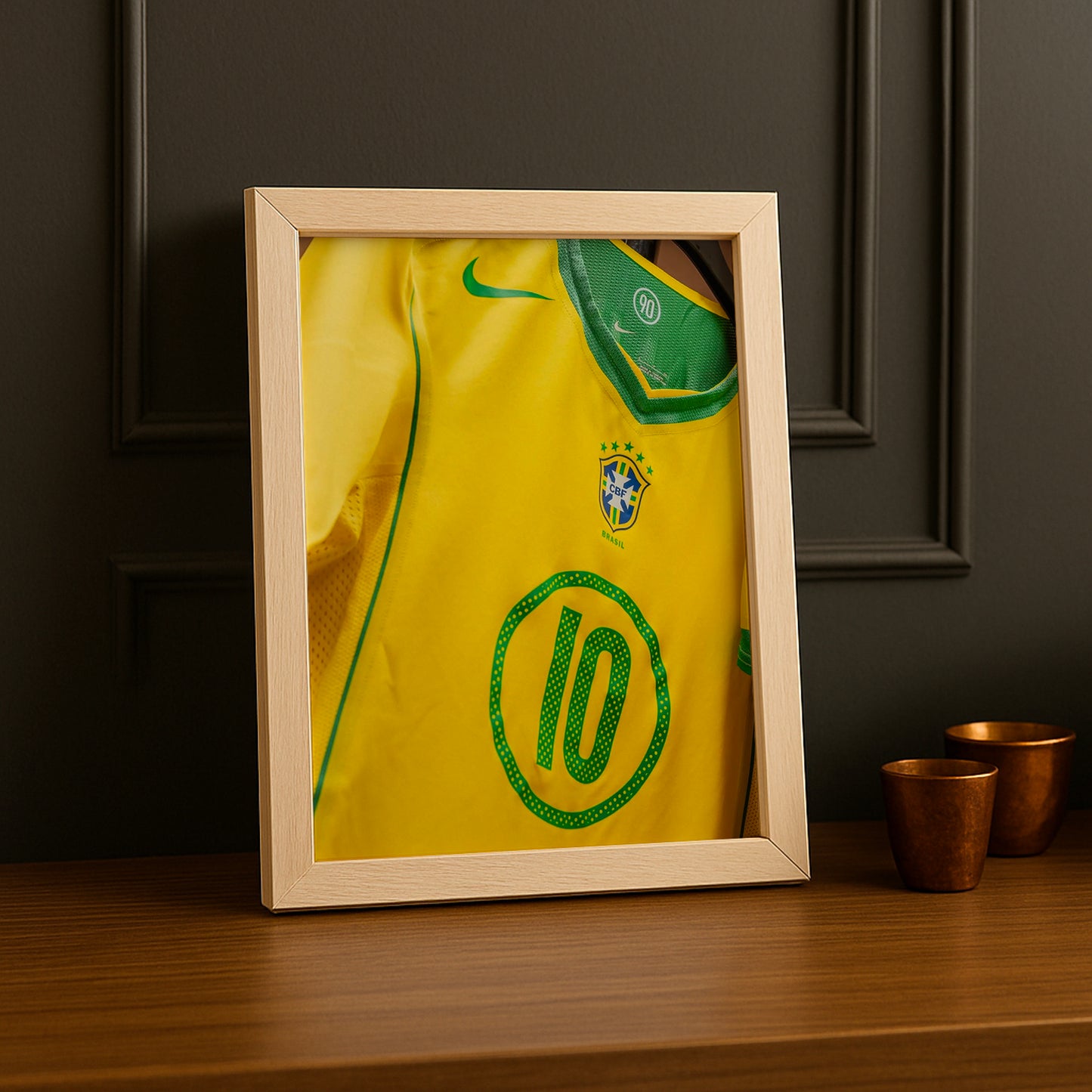 Poster Maillot Football - Brazil Retro