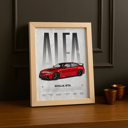 Cadre photo Alfa Romeo Giulia GTA