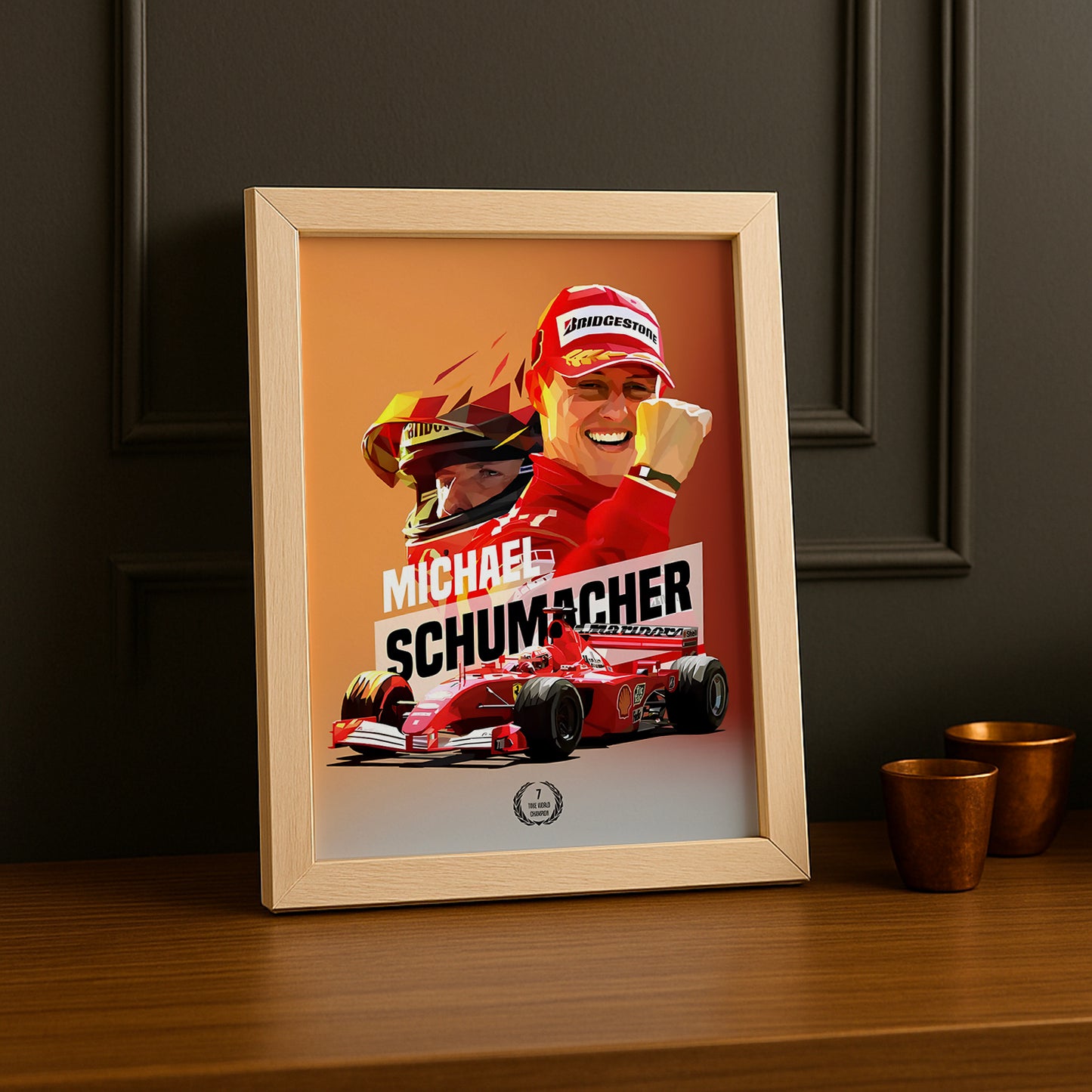 Cadre photo Michael Schumacher Formule 1