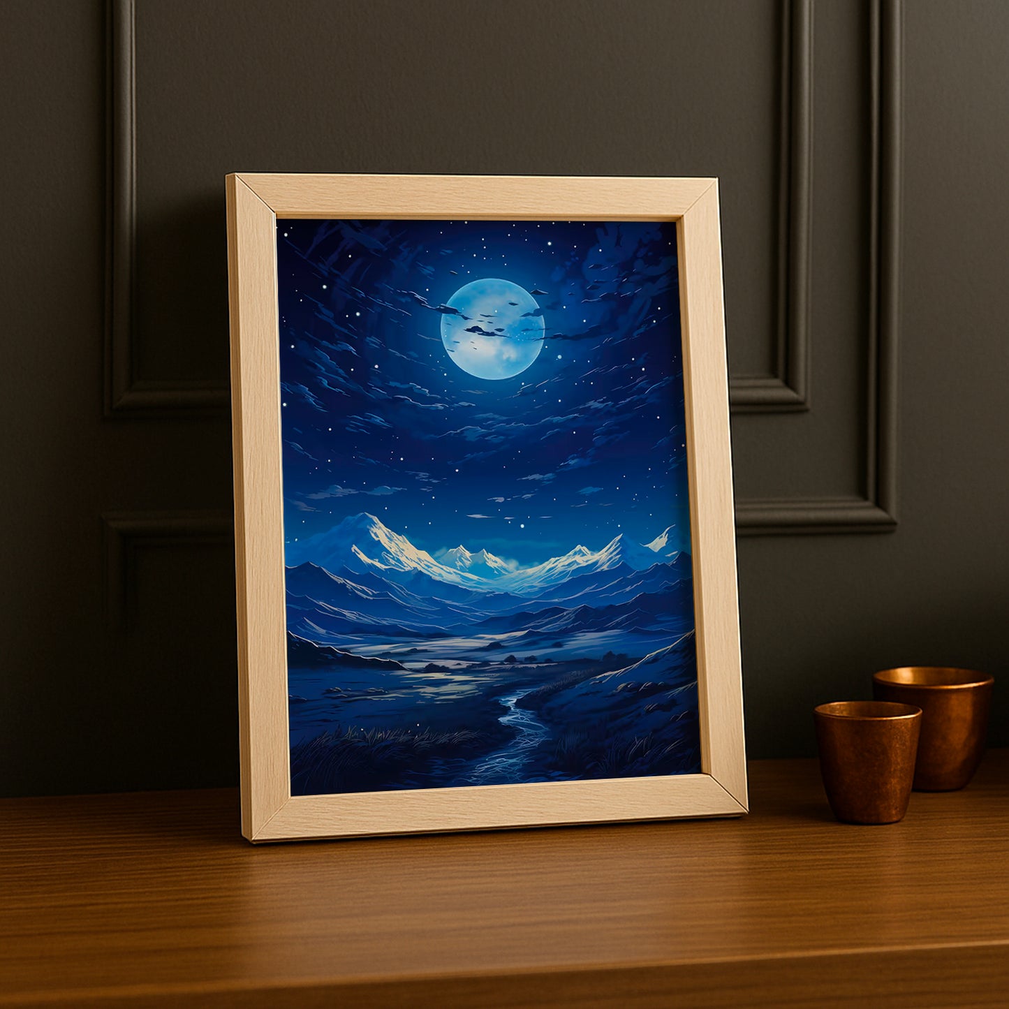 Poster Photo Naturel - Nights Mountain