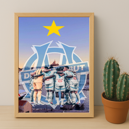 Olympique de Marseille Droit au but - Poster