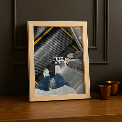Cadre photo Stüssy escalier