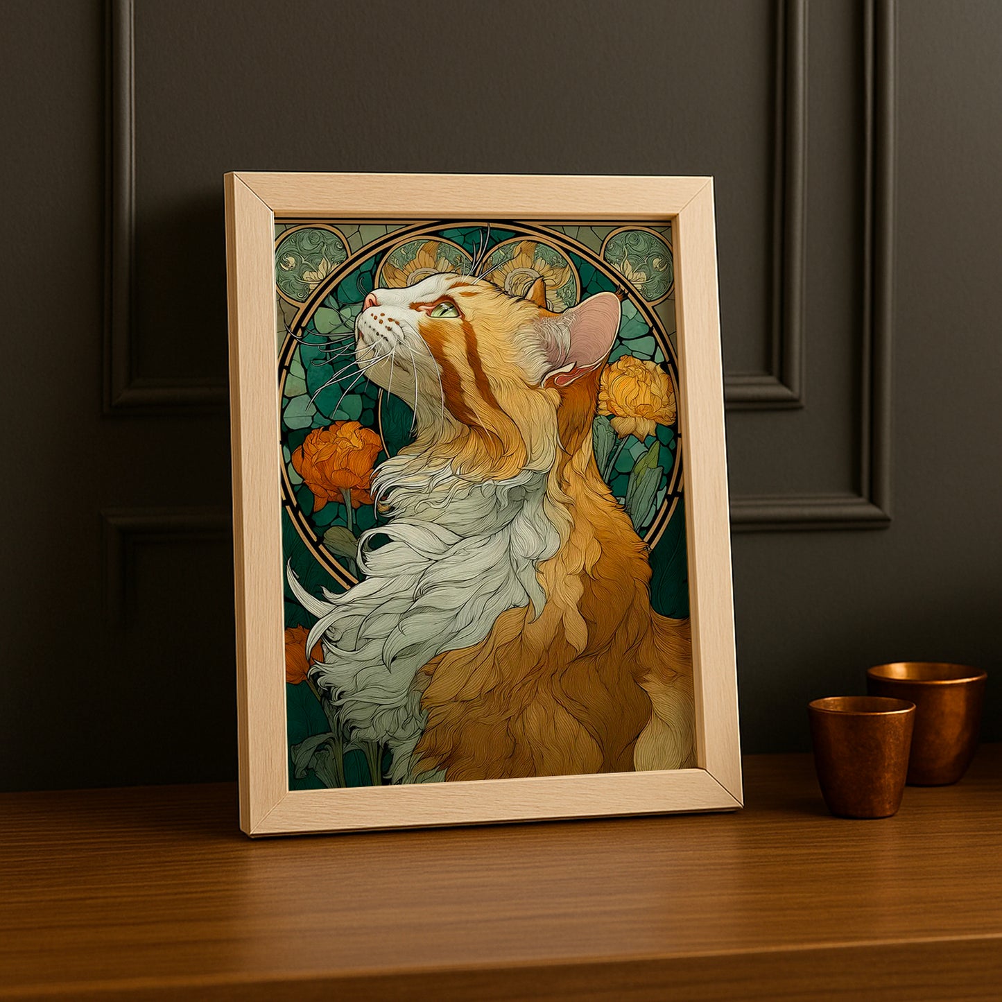 Cadre Photo Chat - Roux Art