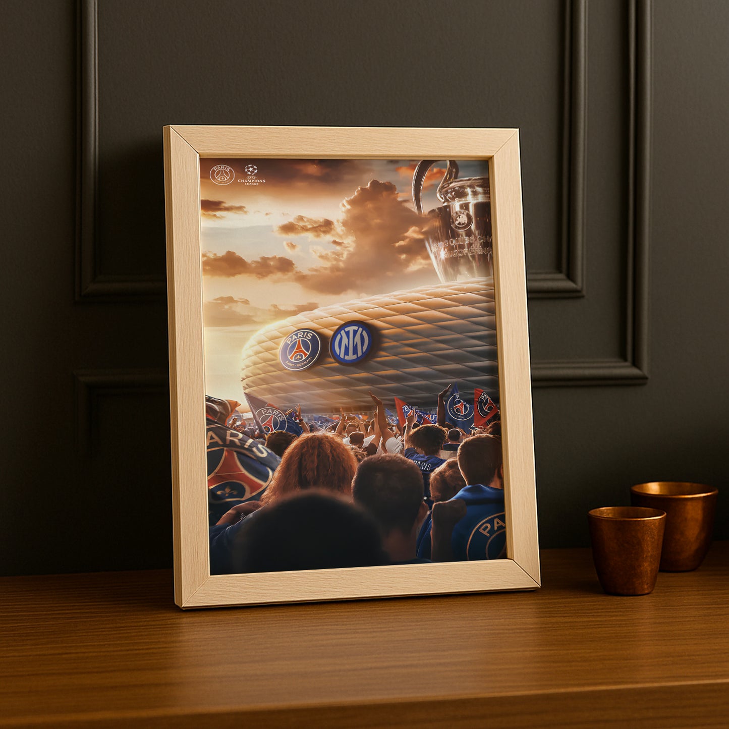 Cadre photo Paris Saint-Germain vs Inter Milan