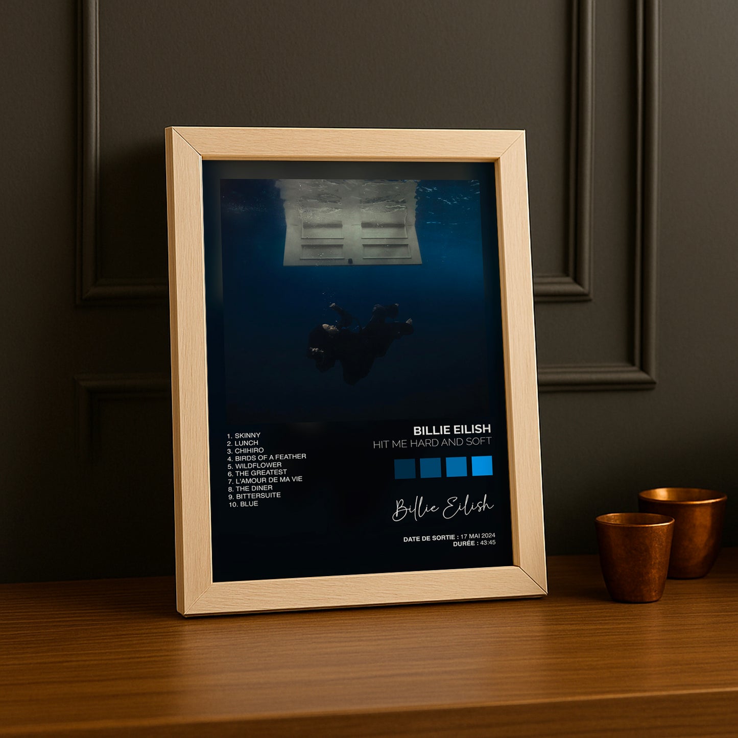 Cadre photo Album - Billie Eilish Hit me hard hit me soft