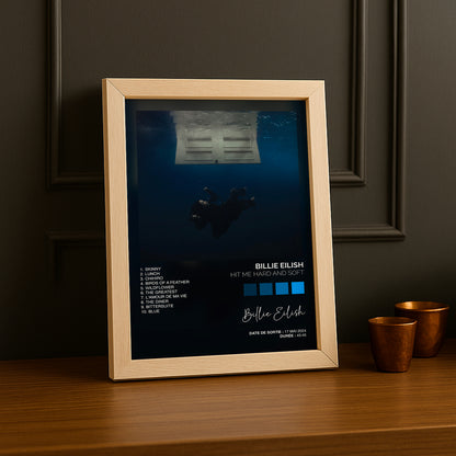 Cadre photo Album - Billie Eilish Hit me hard hit me soft