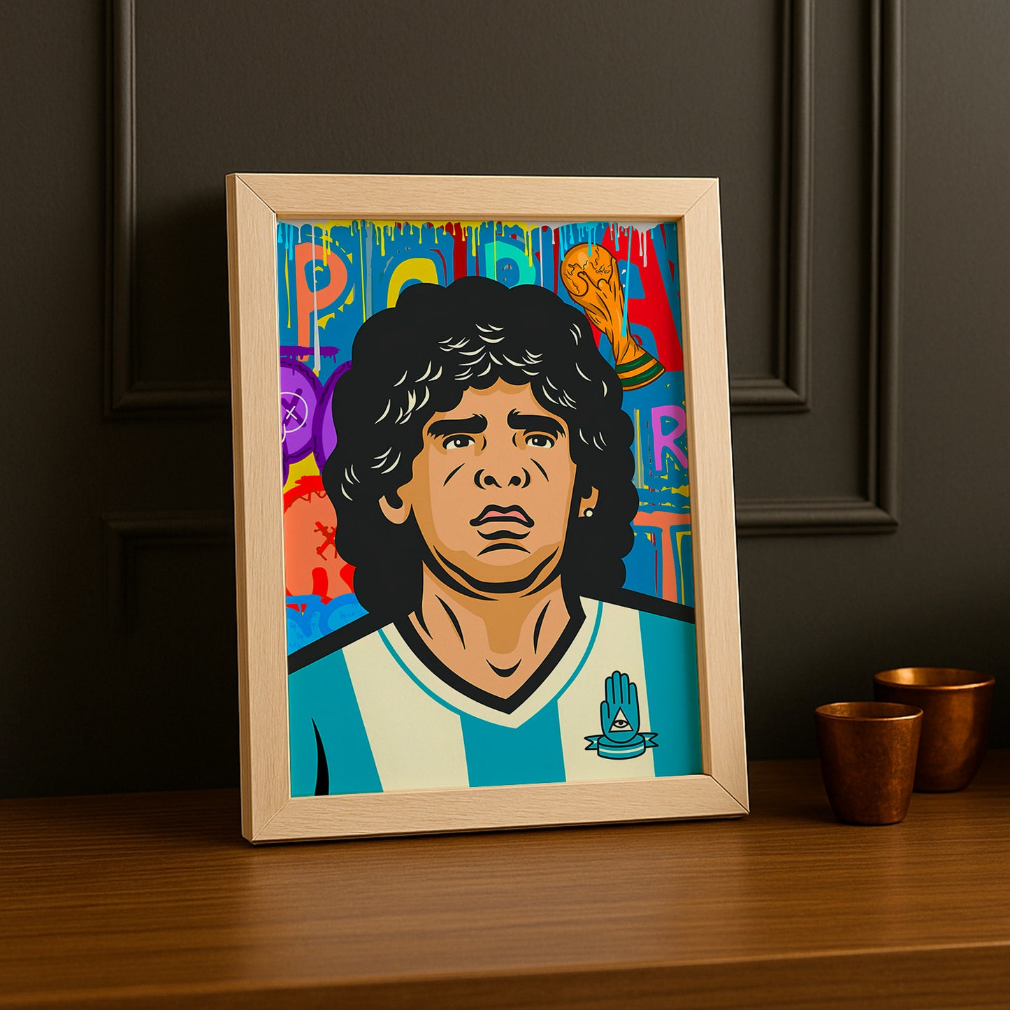 Cadre Photo Footballeur - Maradonna