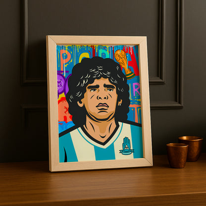 Cadre Photo Footballeur - Maradonna