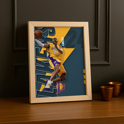 Cadre photo Kobe Bryant Lakers NBA