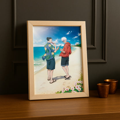 Cadre Photo Jujutsu Kaisen - Plage