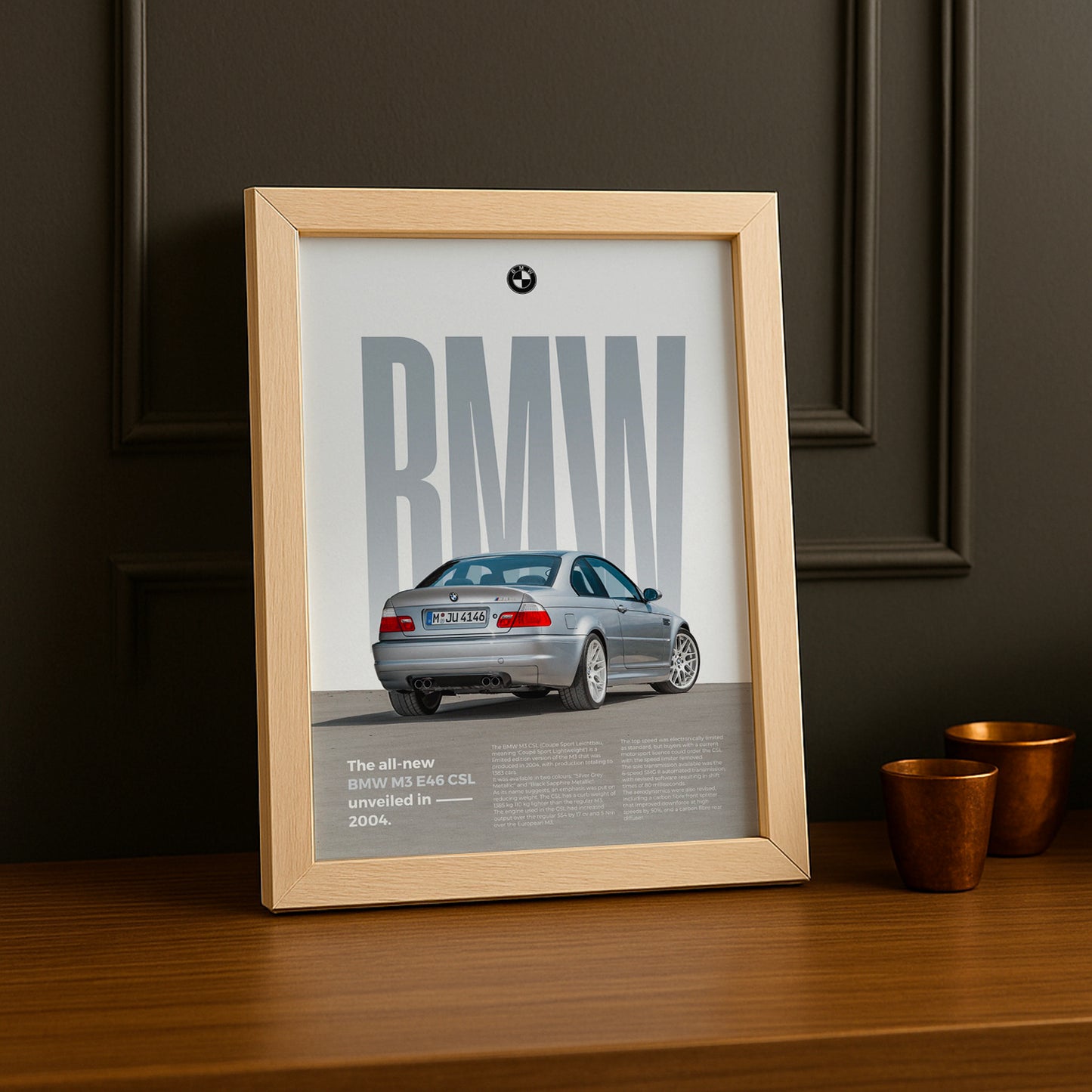 Poster Voitures - BMW M3 E46 CSL