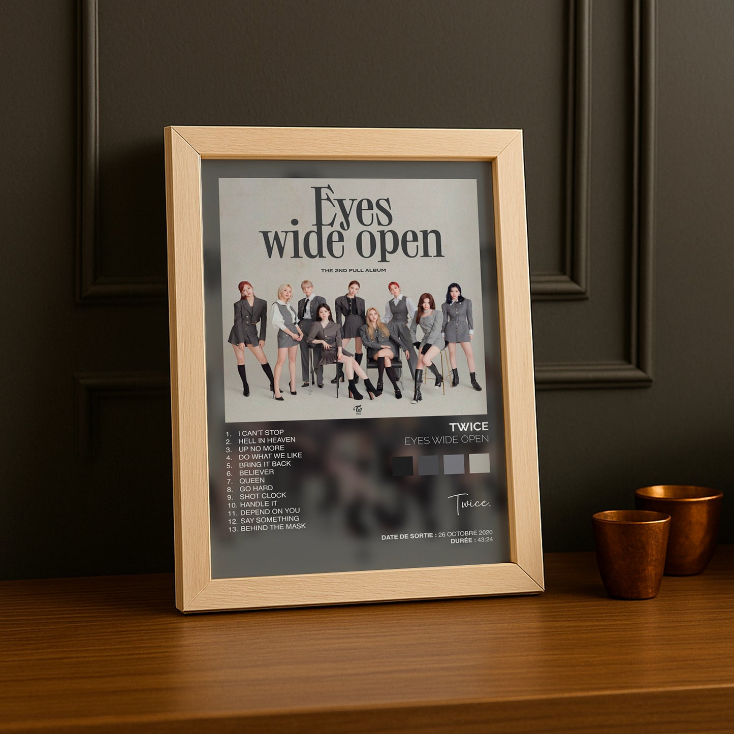 Cadre Photo K-Pop - Twice Eyes Wide Open