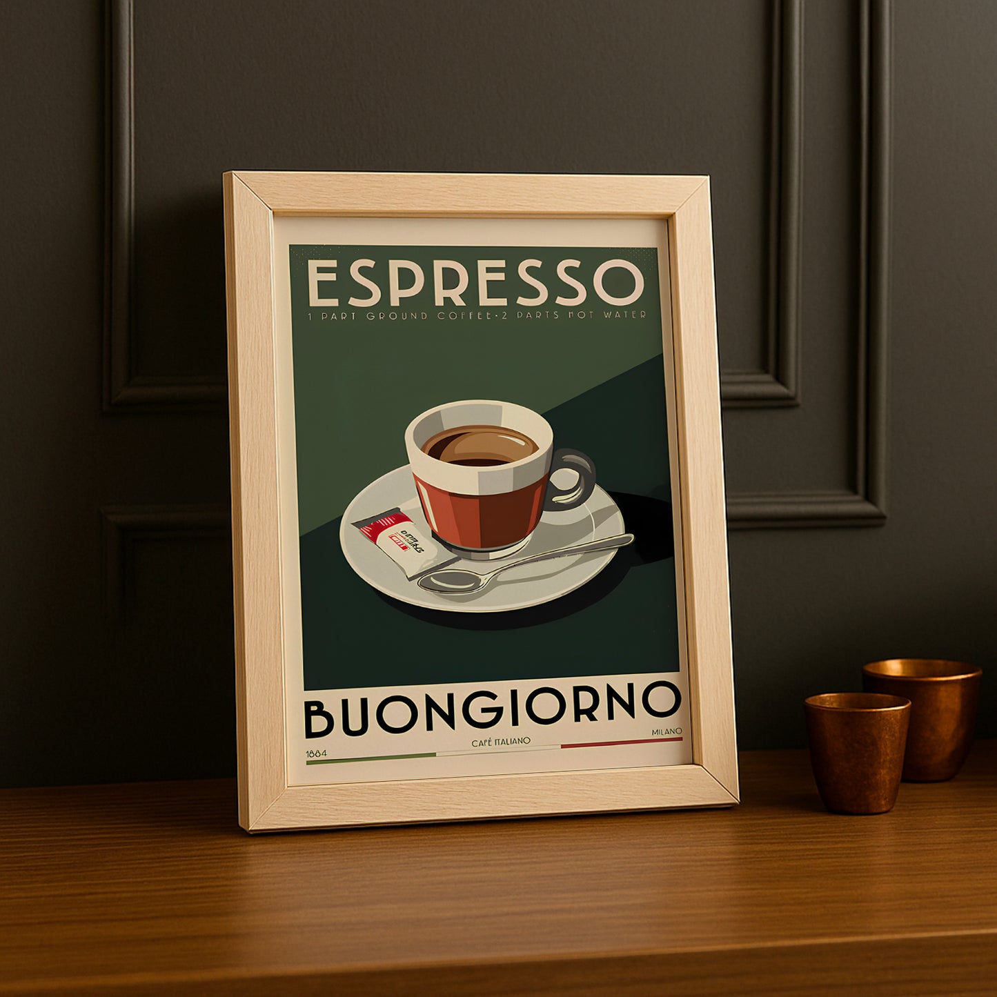 Cadre photo Coffee Lover - Buongiorno Espresso Italia