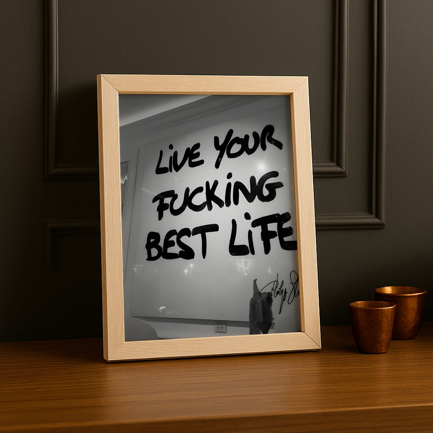 Cadre photo Citation - Live Your Best Life