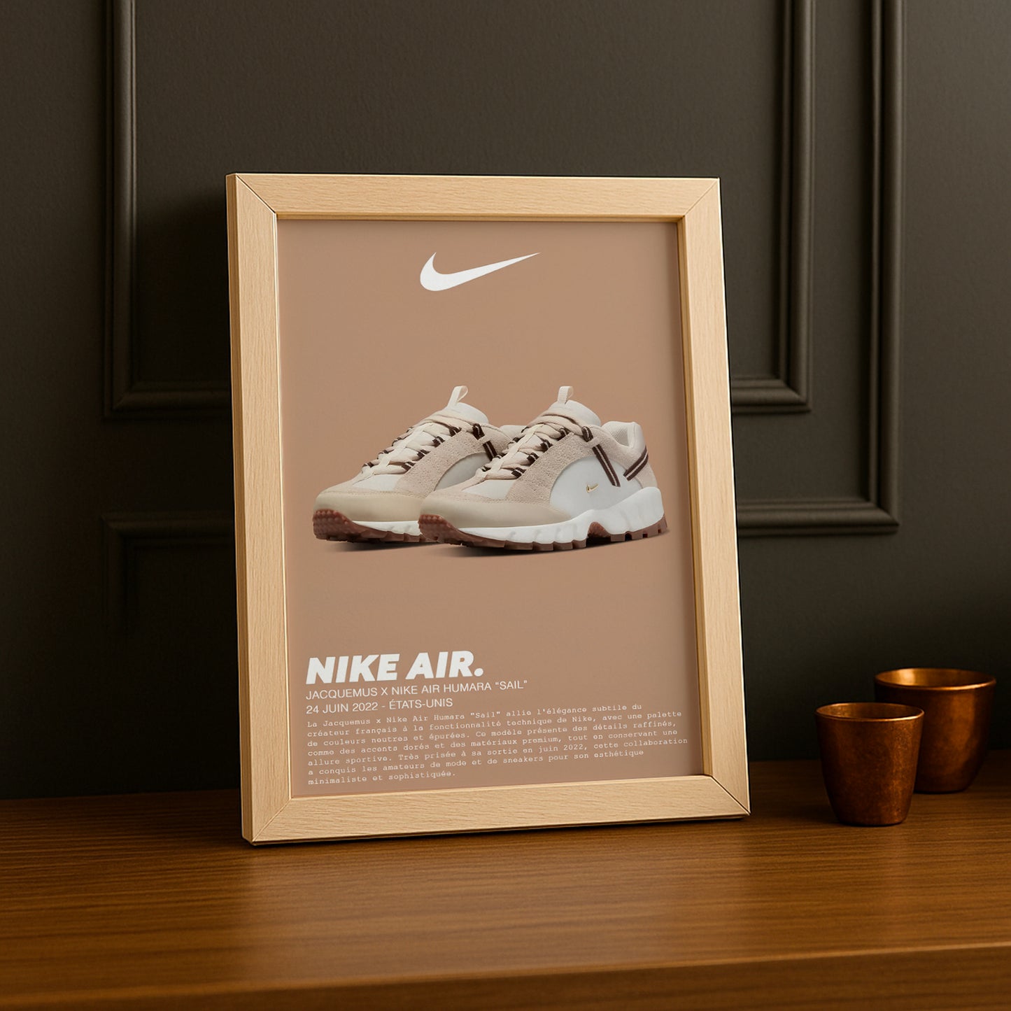 Jacquemus x Nike Air Humara Sail Fotorahmen 