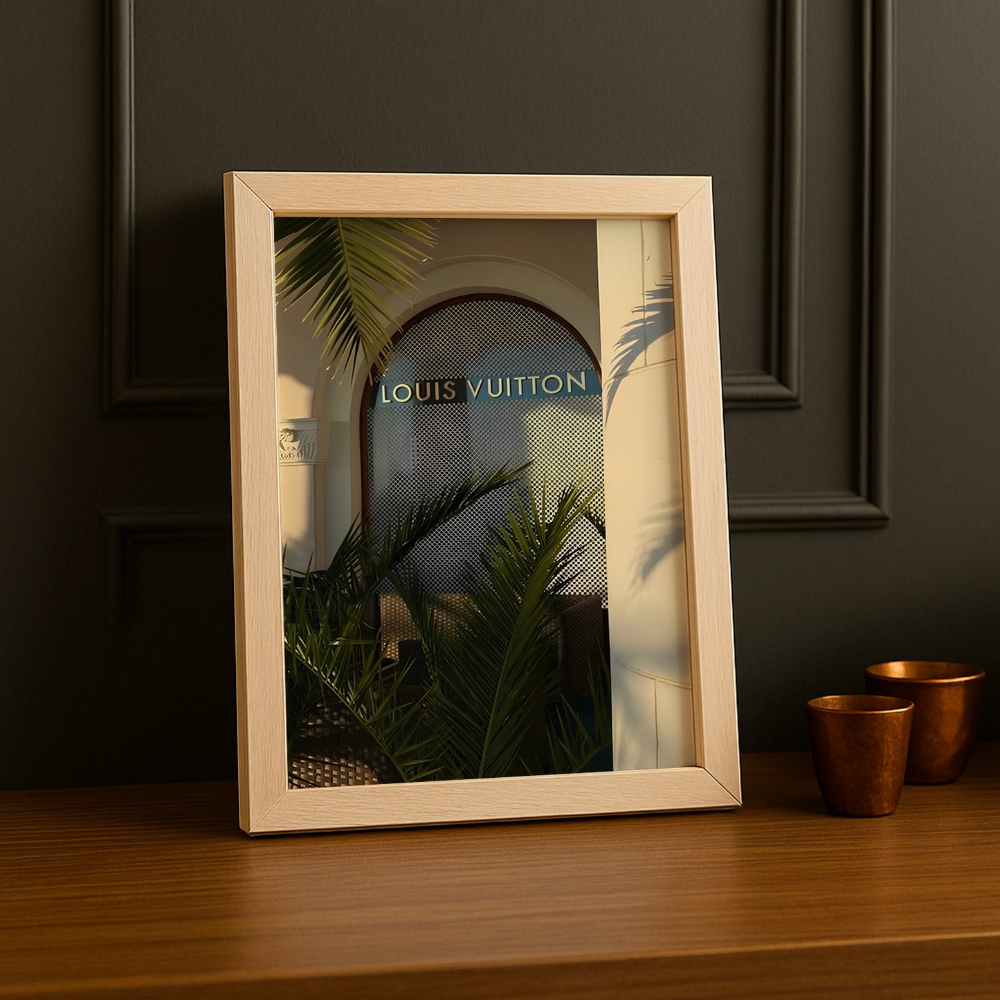 Cadre photo Louis Vuitton devanture