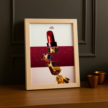 Cadre photo Hermès - Rouge à lèvre