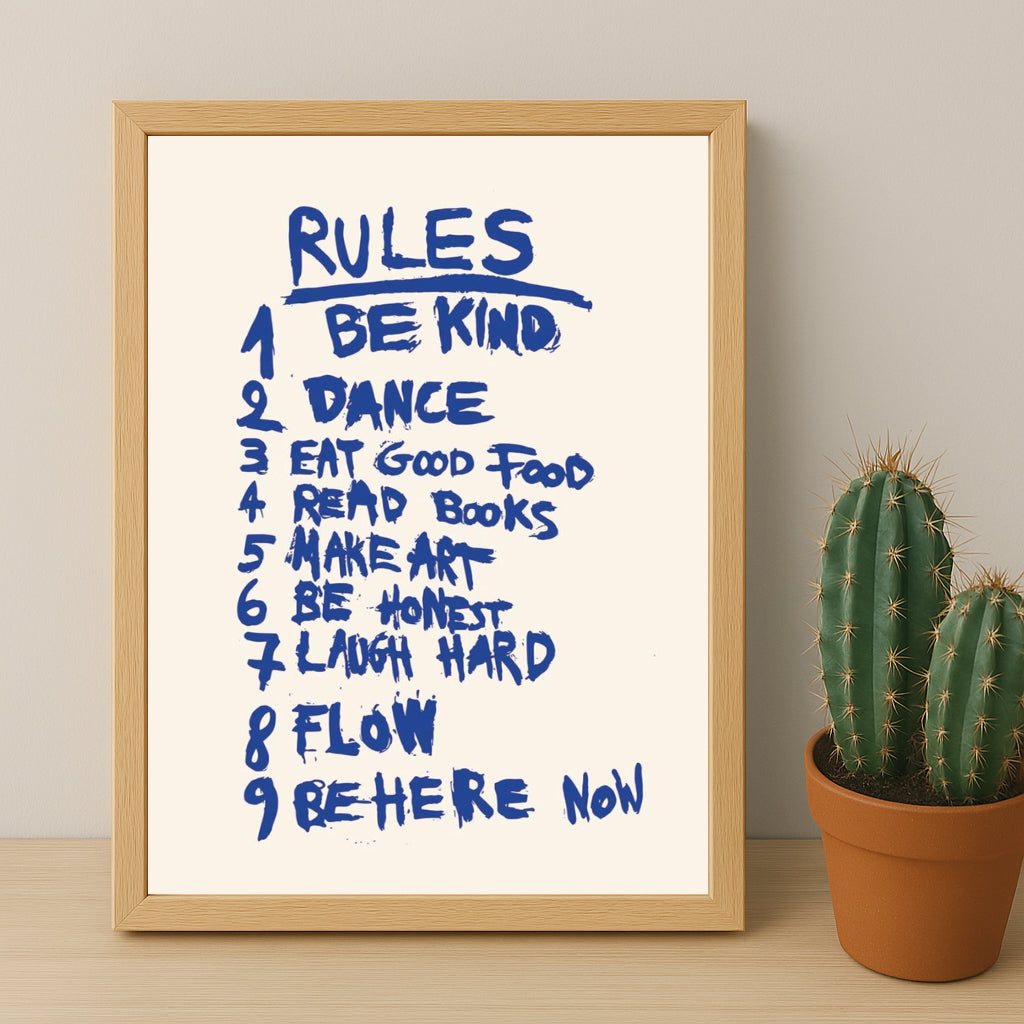 Cadre photo Citation - Rules