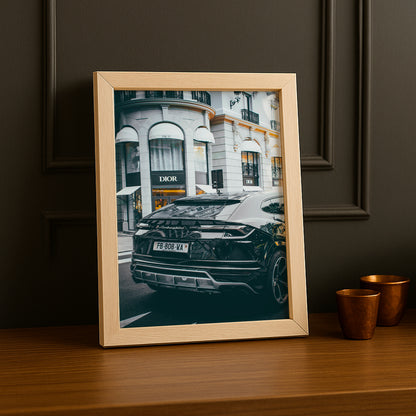 Poster Dior x Lamborghini Urus encadré