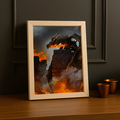 Cadre Photo Skyrim - Alduin Illustration