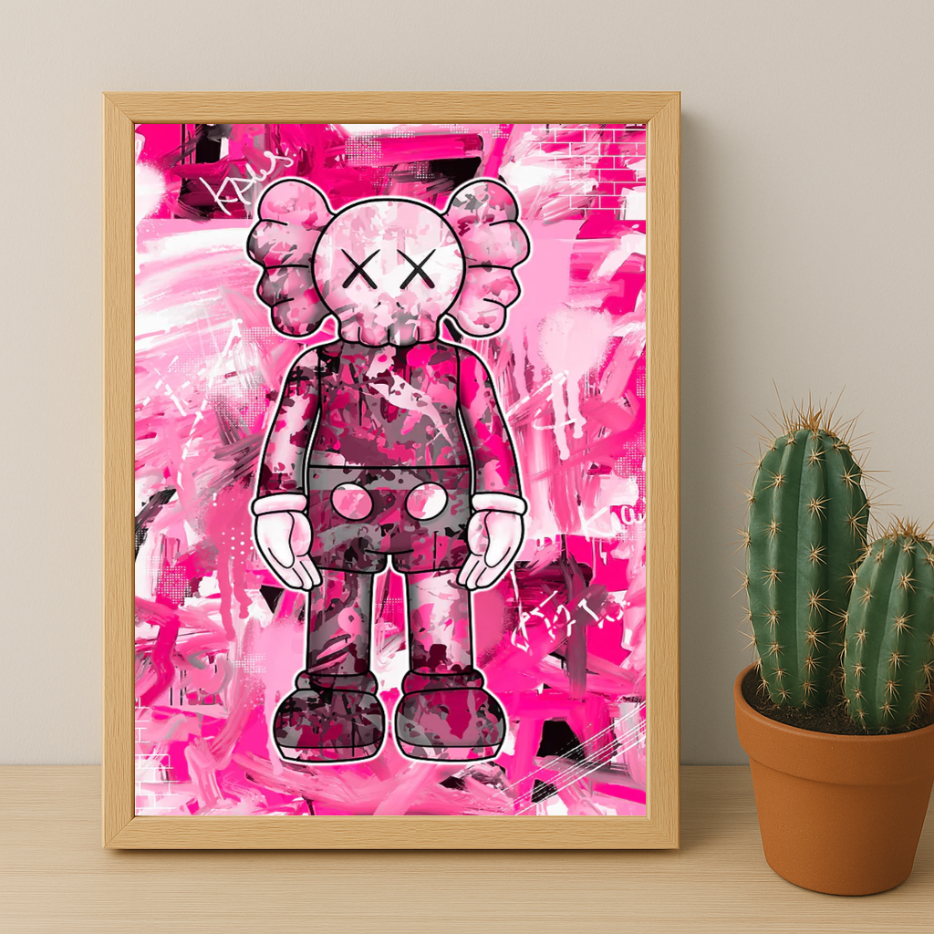 Kaws Pink Graffiti