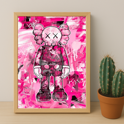 Kaws Pink Graffiti