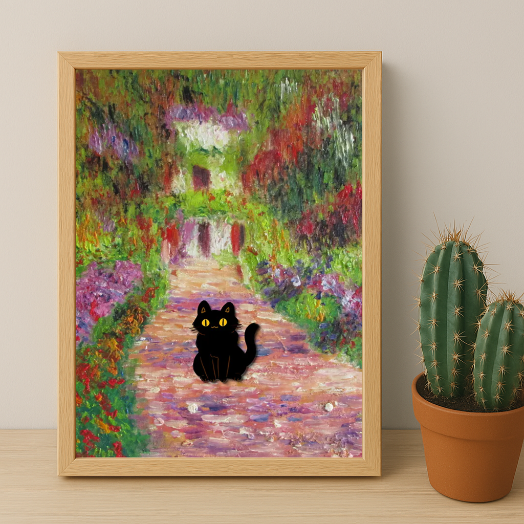 Cadre photo Chat Art Peinture