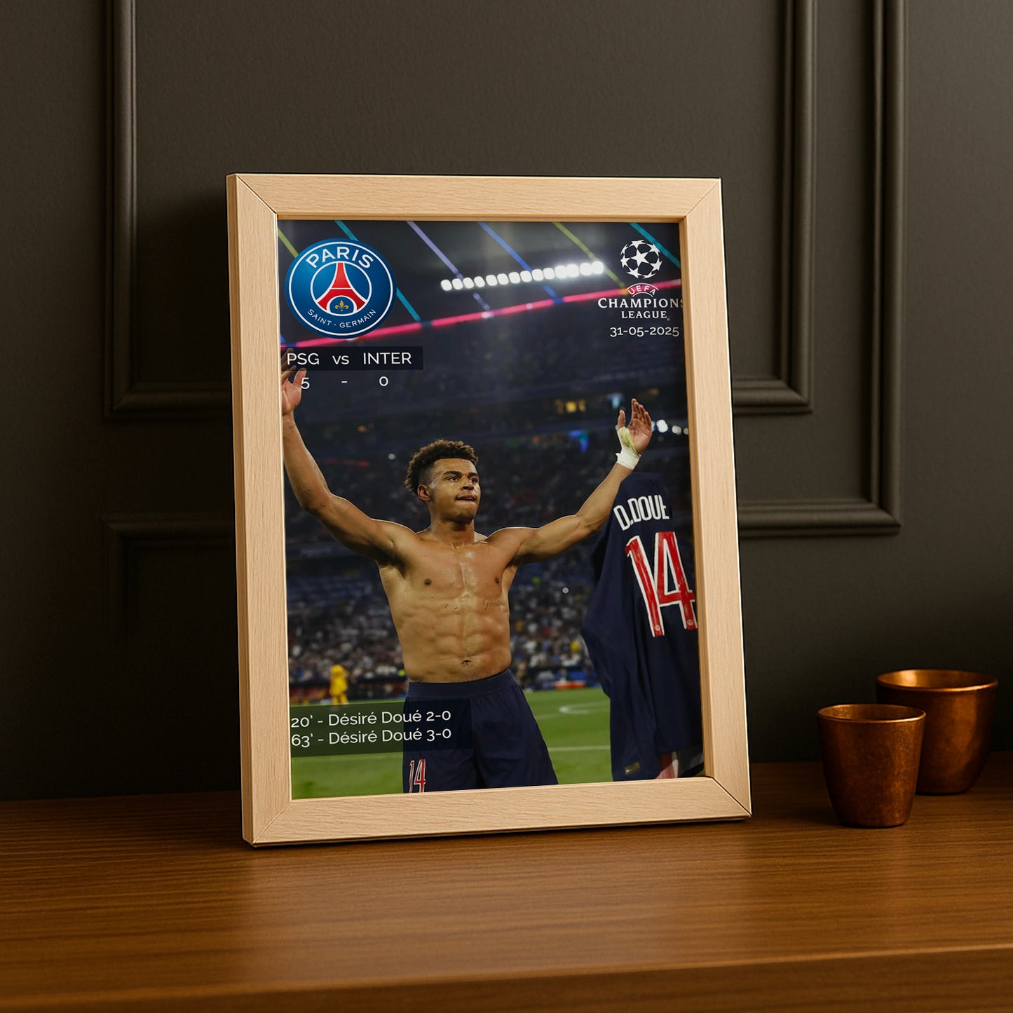 Poster Paris Saint-Germain Désiré Doué