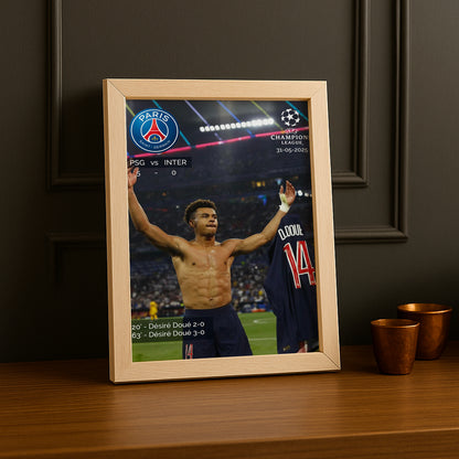 Poster Paris Saint-Germain Désiré Doué