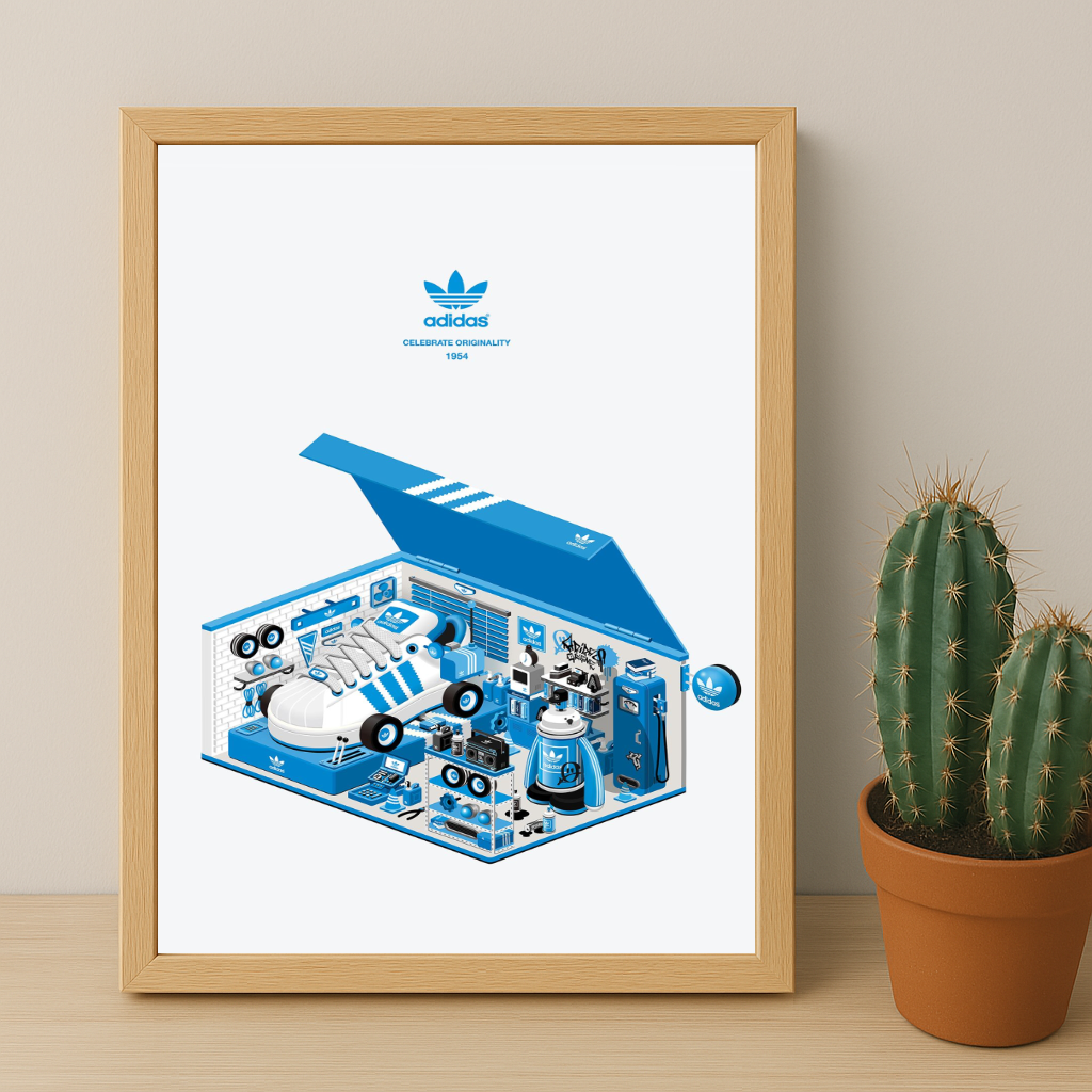 Cadre photo Adidas - Sneakers