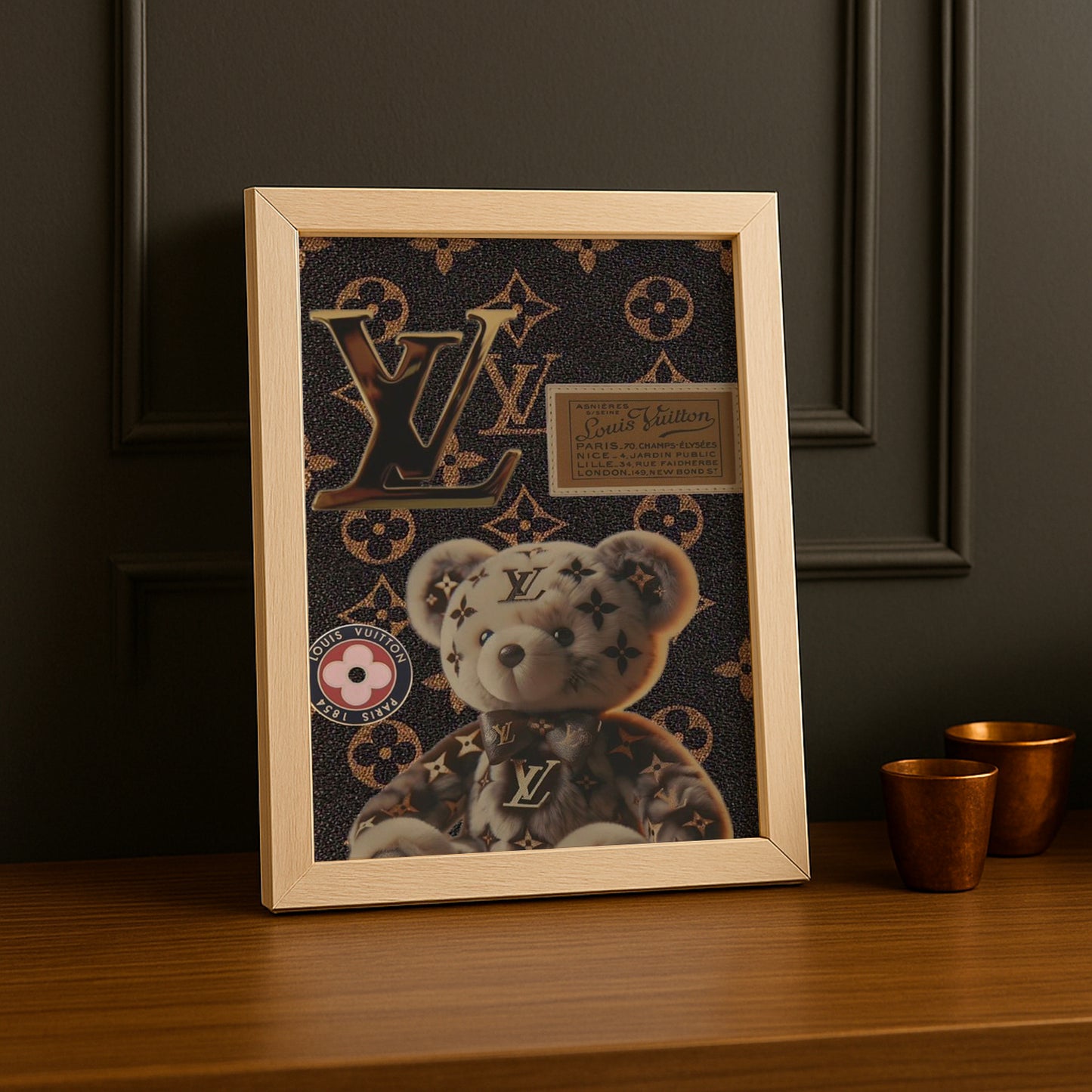 Cadre photo Louis Vuitton - Ours & Badge