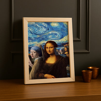 Cadre photo Mona Lisa La Joconde Selfie
