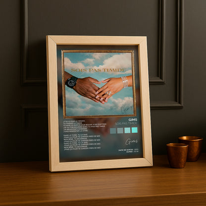 Cadre photo Titre Musicaux - Sois Pas Timide de Gims