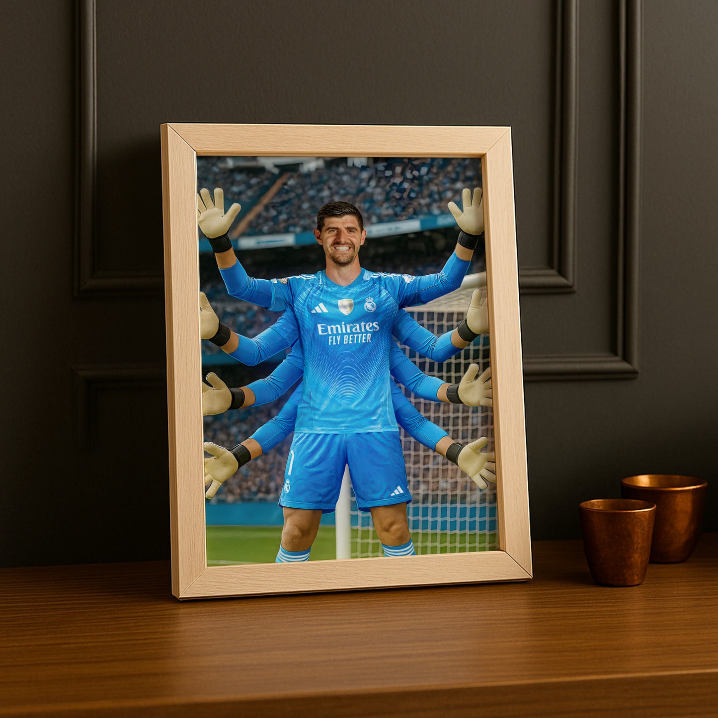 Cadre Photo Thibaut Courtois Real Madrid – Affiche HD Encadrée Papier Premium