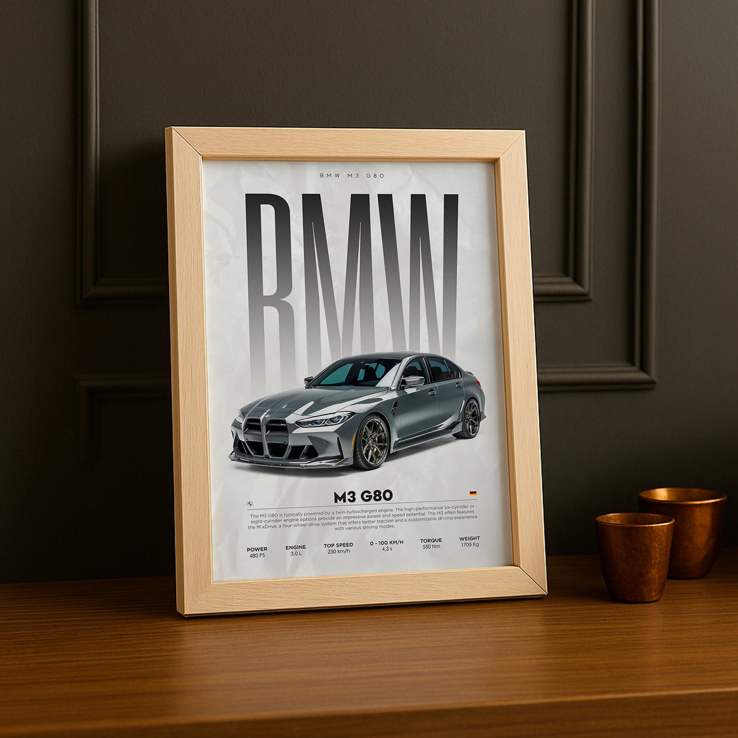 Cadre photo BMW M3 G80