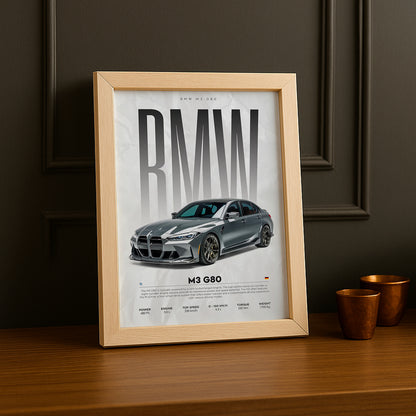 Cadre photo BMW M3 G80