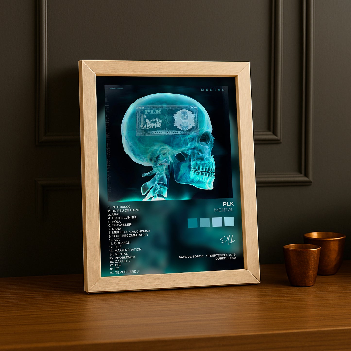 Cadre photo Album Musicaux - Mental de PLK