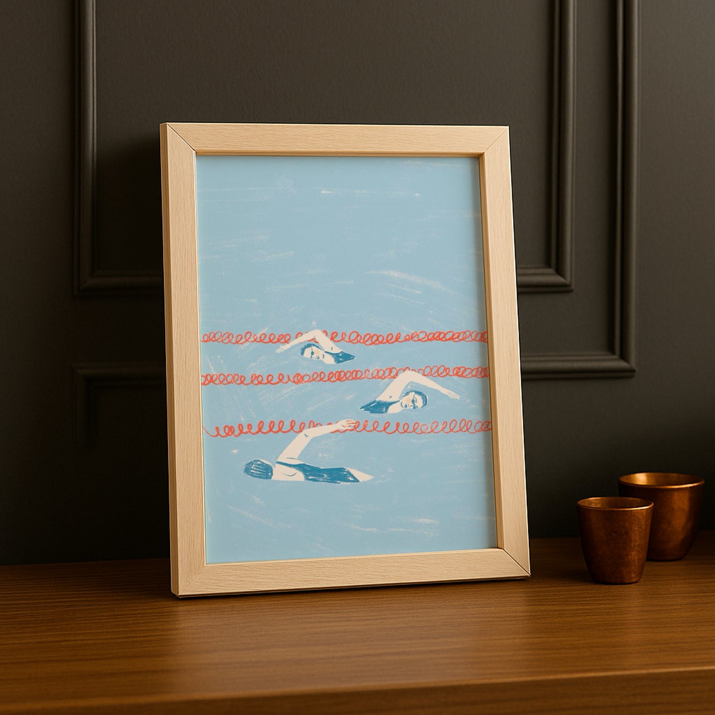 Cadre Photo Natation - Nages