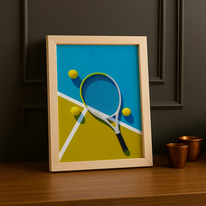 Poster Photo Tennis - Illustration
