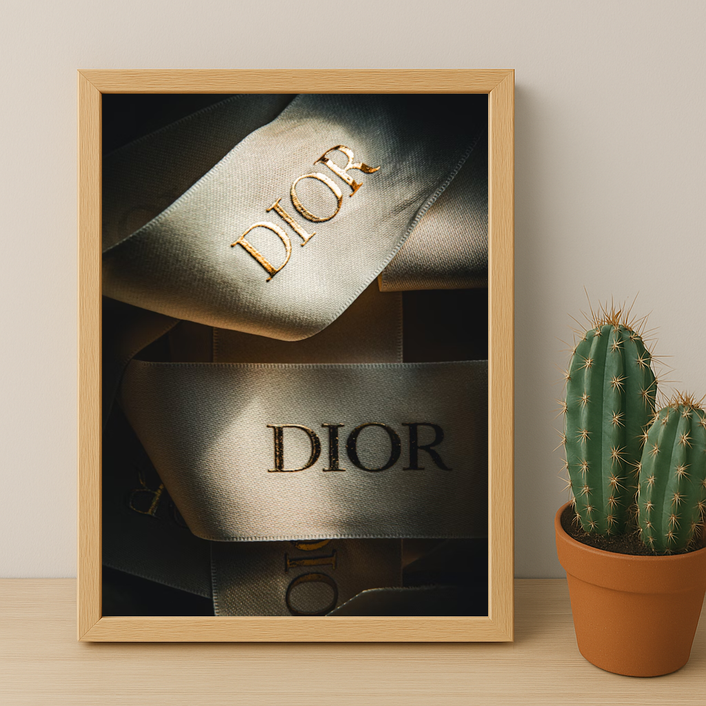 Cadre photo Dior Ruban dorée