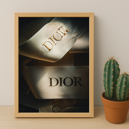 Cadre photo Dior Ruban dorée