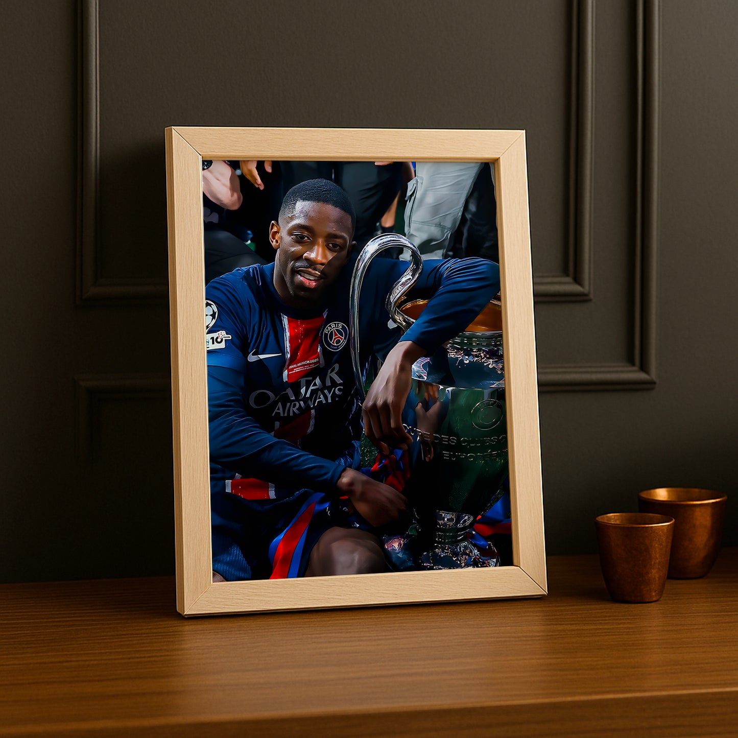 Cadre photo Paris Saint-Germain LDC Dembélé