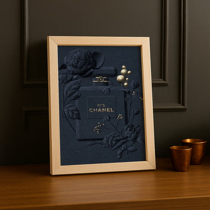 Cadre photo Chanel - N°5 Full Black Illustration
