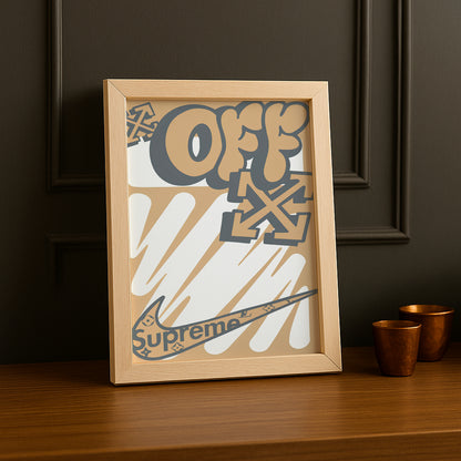 Cadre photo Nike x Off-White