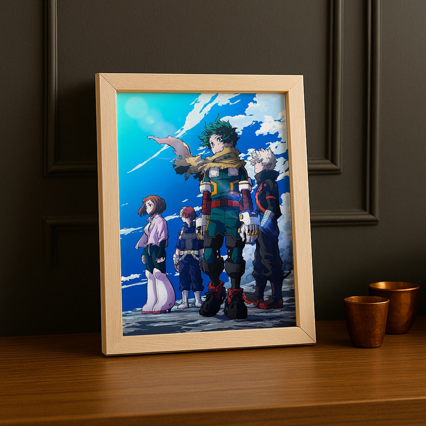 Cadre Photo My Hero Academia - Affiche Deku's Team