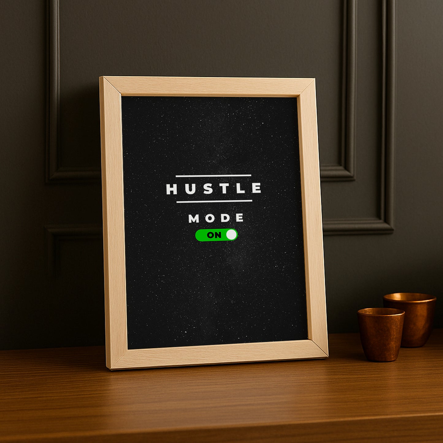 Cadre Photo Motivation - Hustle Mode On