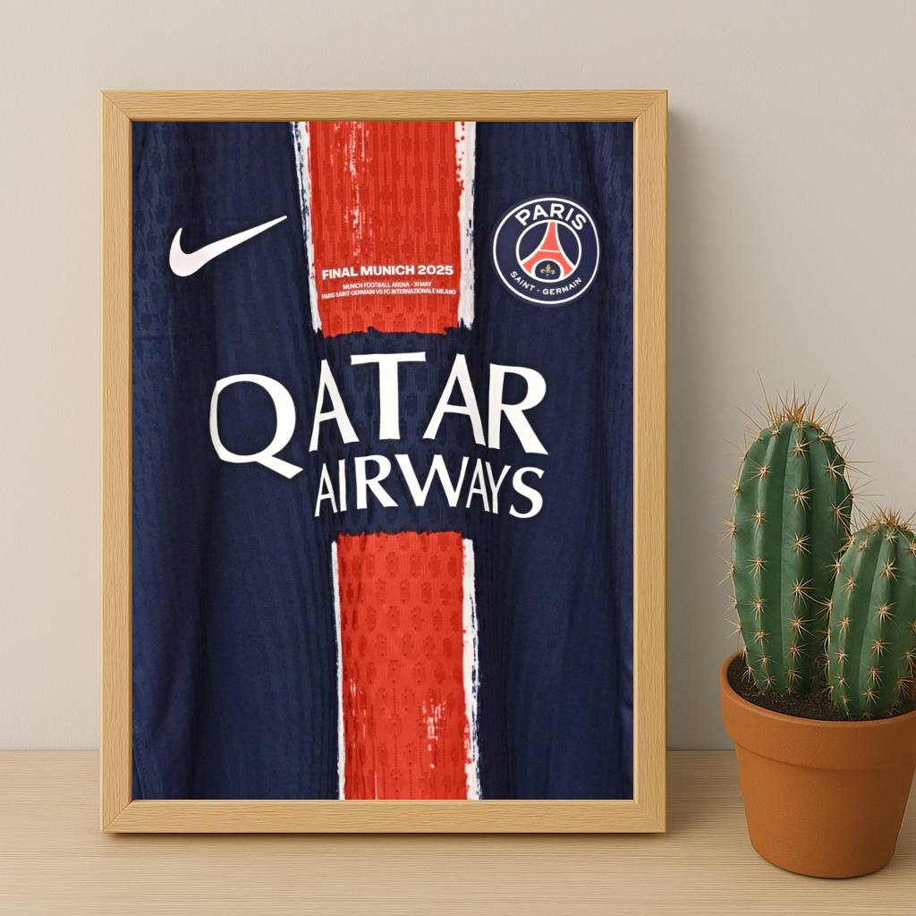 Cadre photo Paris Saint-Germain Maillot Étoilée