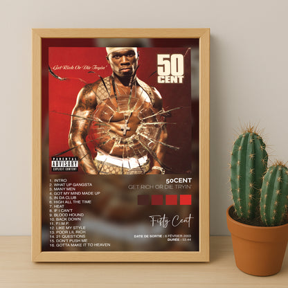 Poster 50Cent - Album Get Rich Or Die Trying